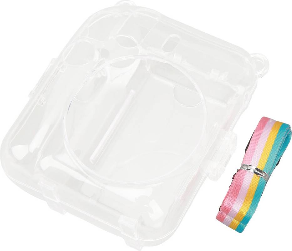 Clear Instant Camera Case - Scratch Resistant with Strap