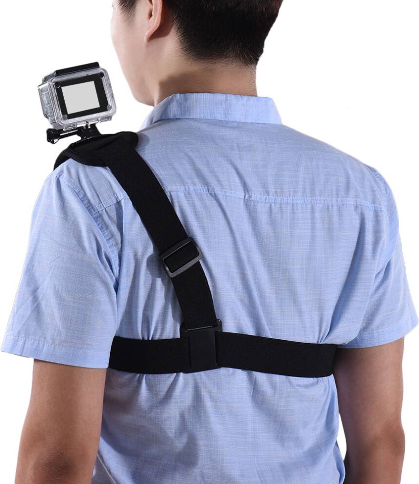 Adjustable Action Camera Shoulder Chest Strap