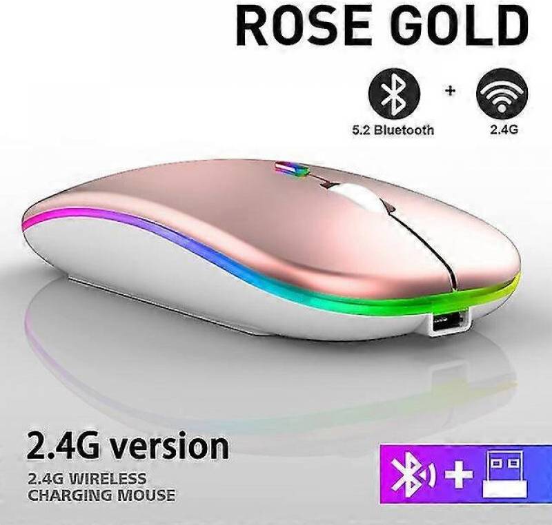 Bluetooth Wireless Usb Rechargeable Rgb Mouse