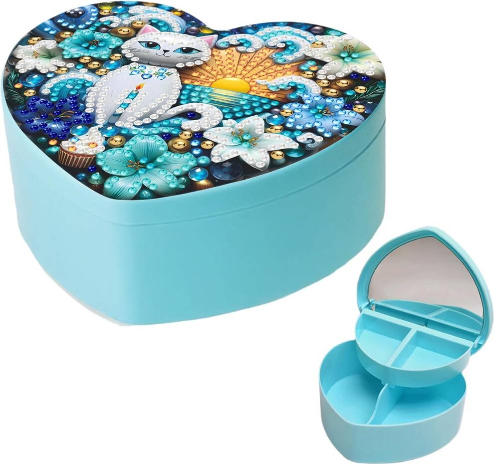 5D DIY Diamond Art Rhinestones Storage Box