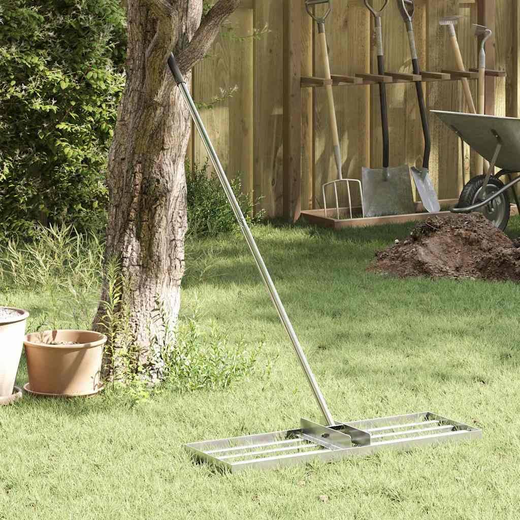 Garden Rake Silver Stainless Steel