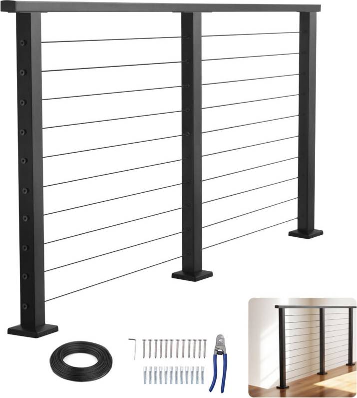 VEVOR 6.5 ft Complete Cable Railing Kit 35 Inch