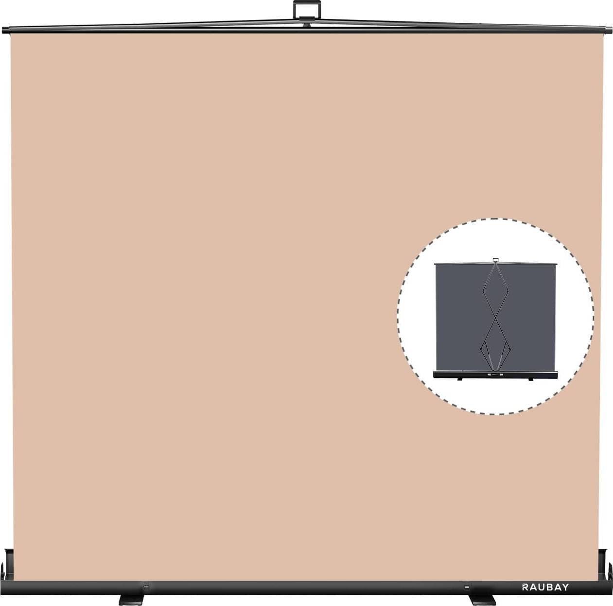 Green screen background Collapsible Beige Screen Backdrop Panel