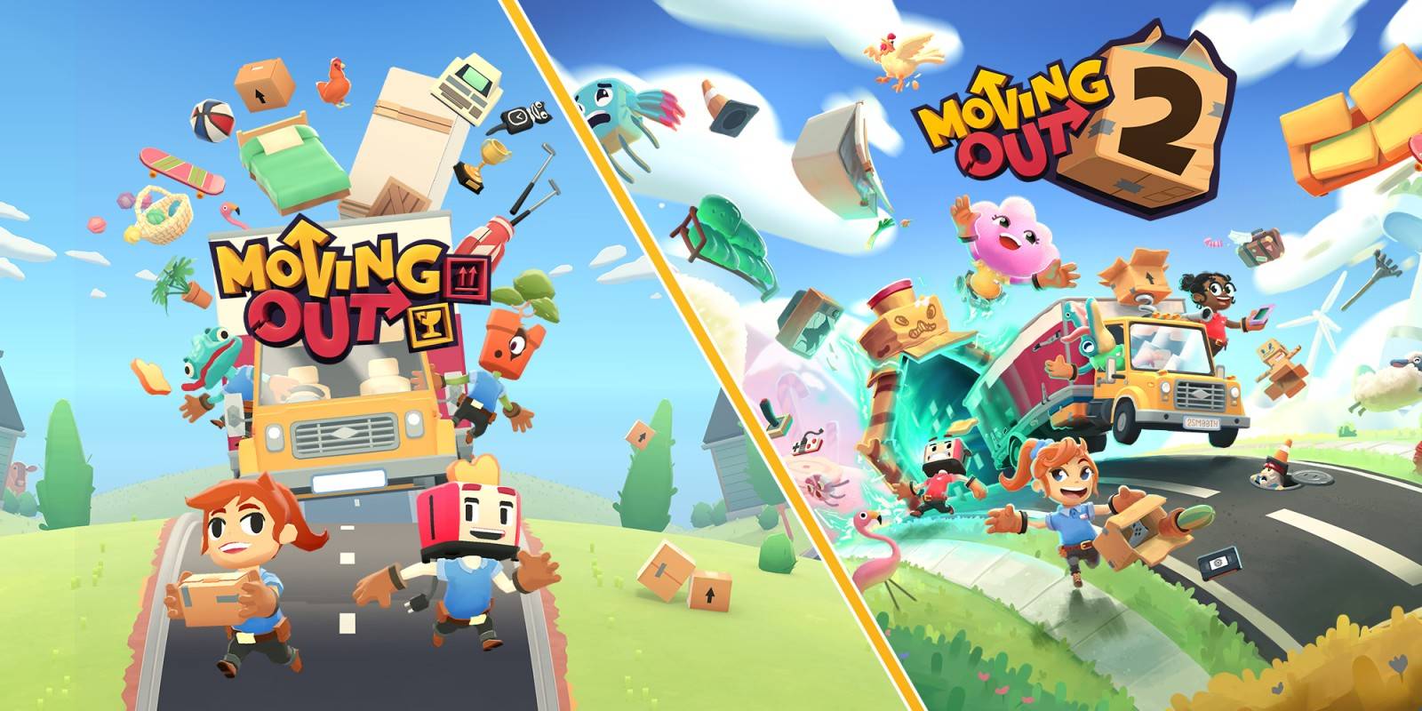 Playstation plus Moving Out Plus Moving Out 2 Bundle PS4