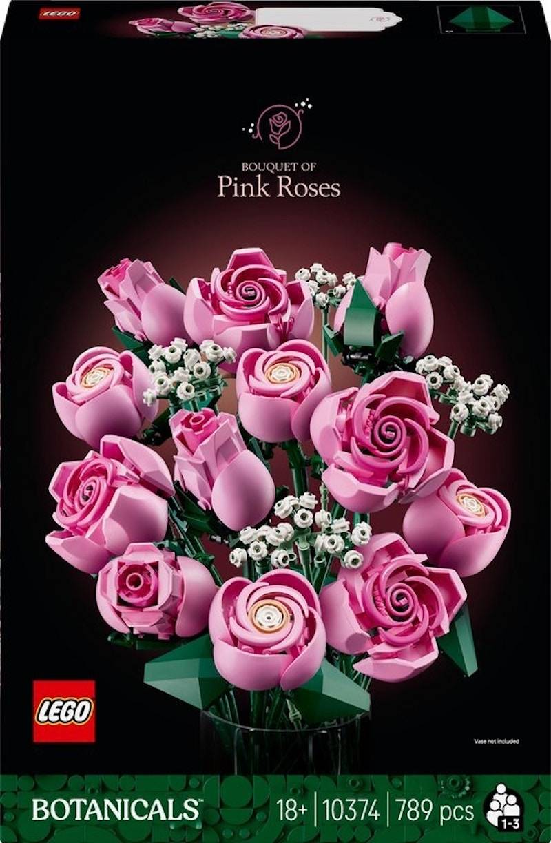 LEGO Botanicals Bouquet Pink Roses 10374 Building Kit