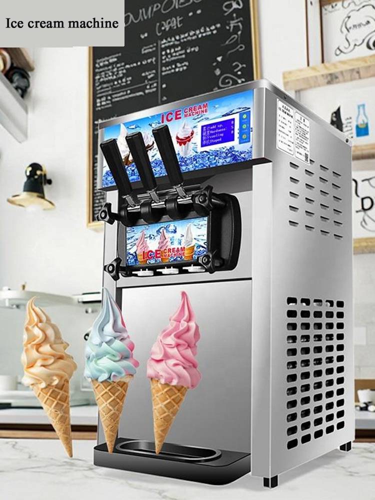 Table top freezer Three-Color Soft Ice Cream Machine
