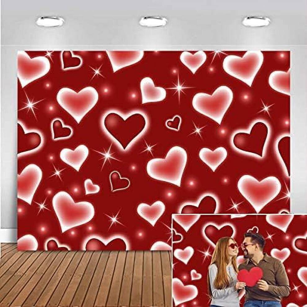 Red Heart 2000s Backdrop