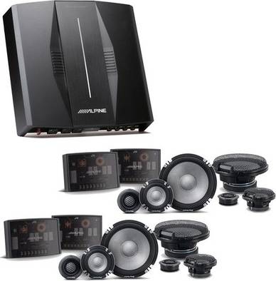 Car dsp Alpine Pxe-C80-88 Optim8 DSP Amp R2-S653 Bundle
