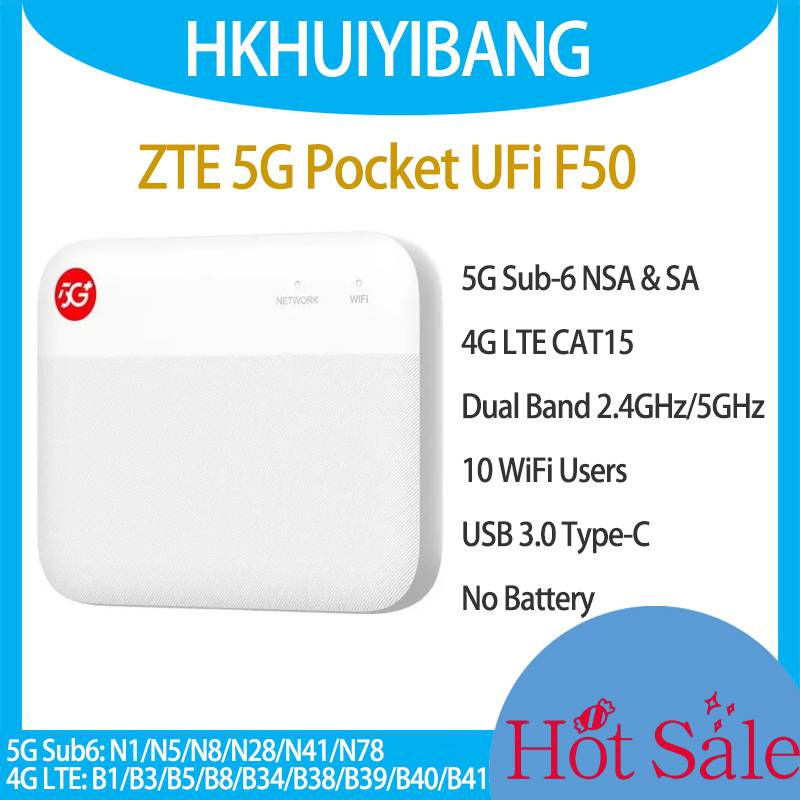 Unlocked ZTE 5G Pocket UFi F50 Mini Router