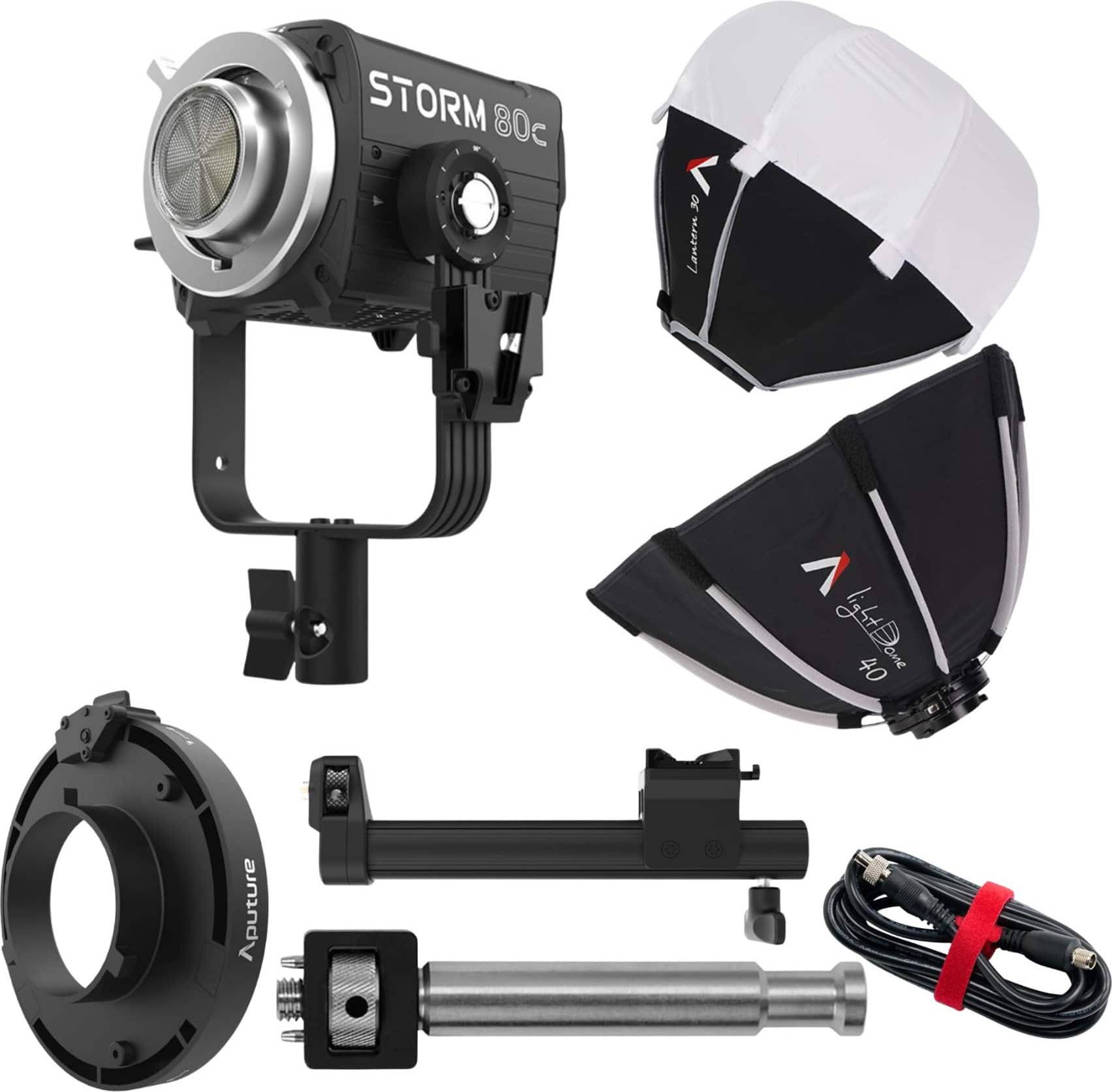 Aputure Storm 80c Continuous Light Fixture Bundle