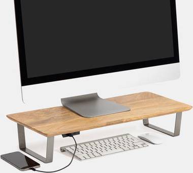 Jani Wood Monitor Stand Riser Desk