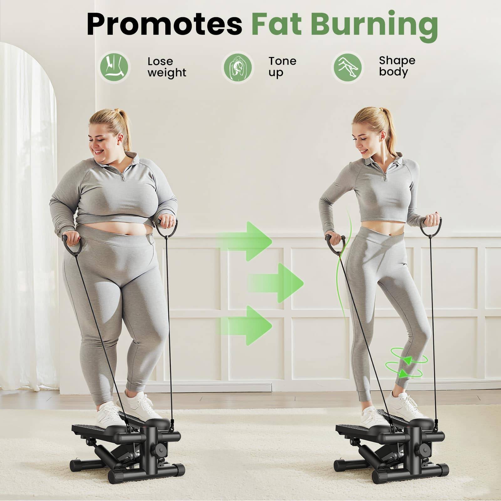 Mini stepper anysun Mini Adjustable Full Body Workout Stepper Machine