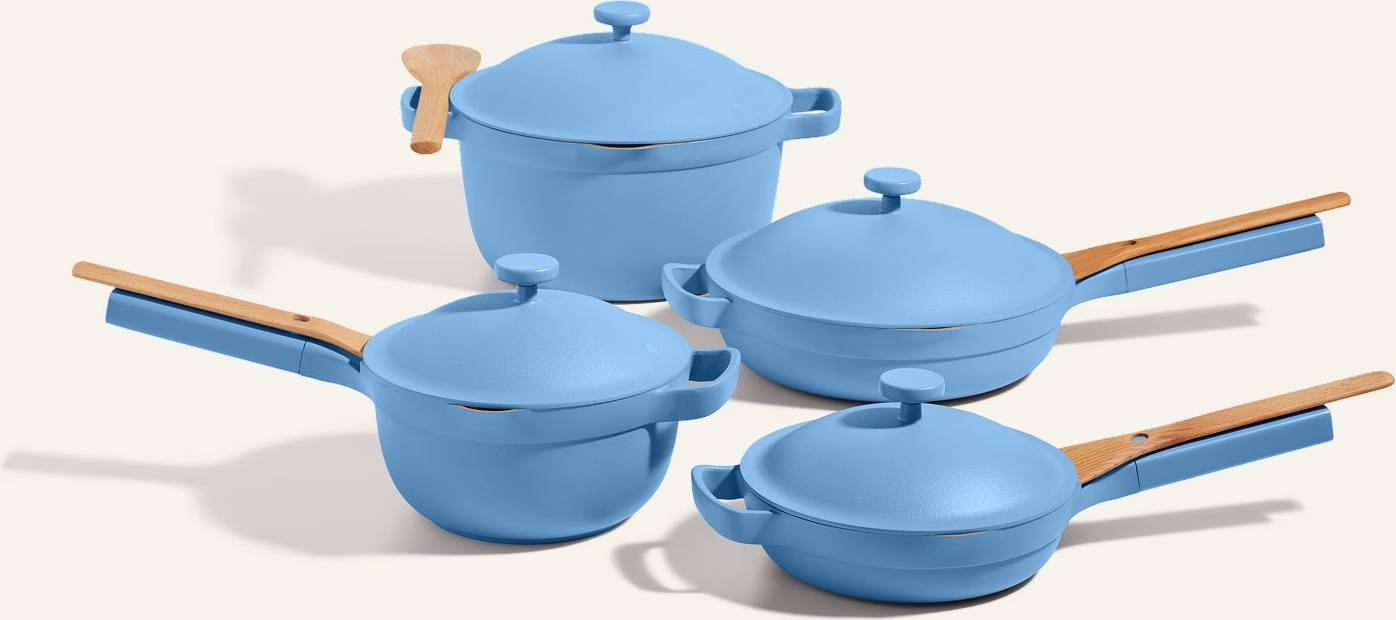 Our Place Forget-Me-Not Blue Cookware Set
