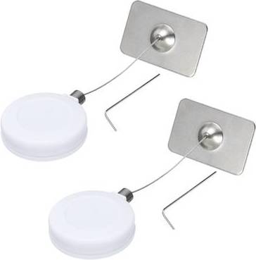 Retractable Remote Control Square Lock 2Set