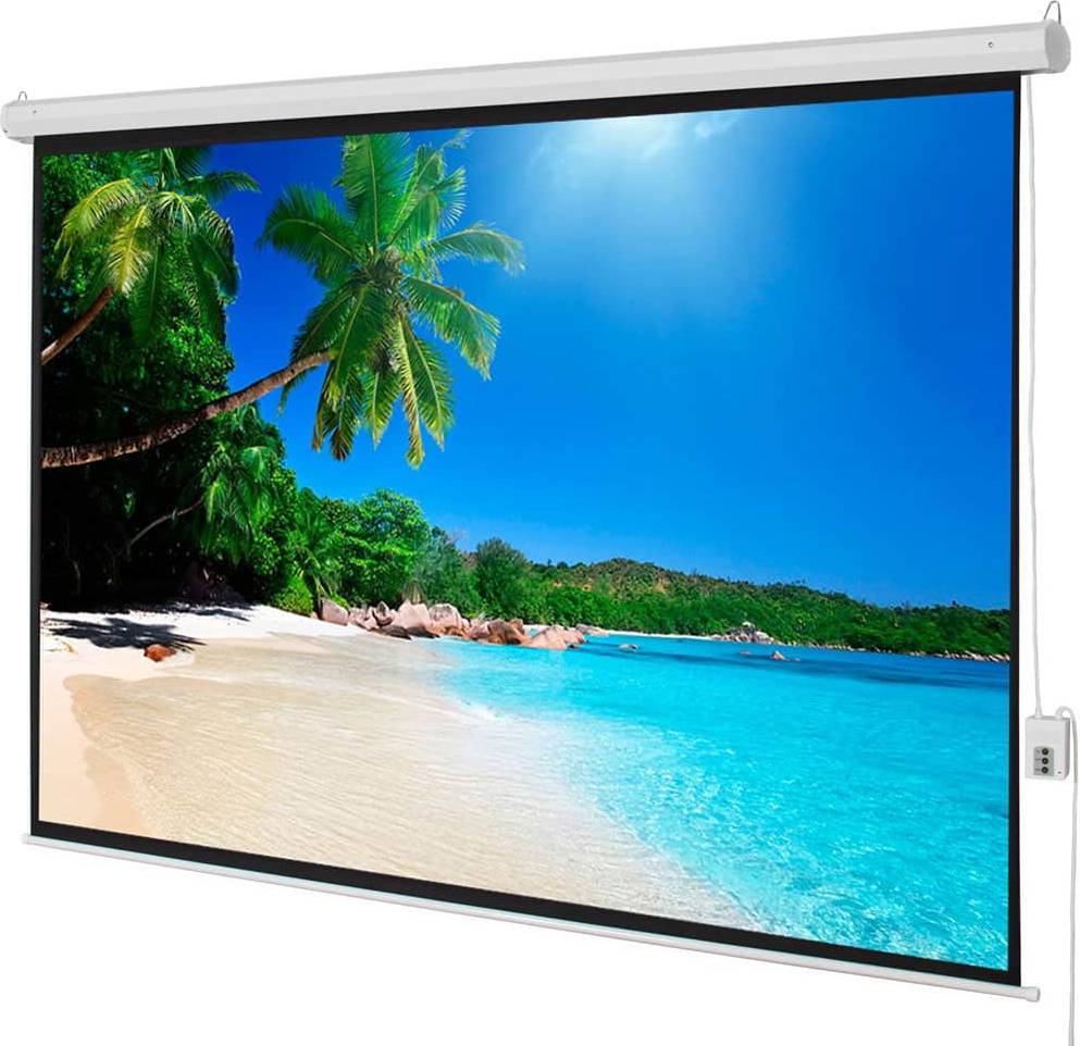 Projector screen 100 inch Winado 100 Inch Foldable Electric Motorized Projector Screen