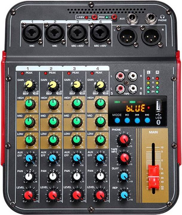 6-Channel Audio Mixer USB