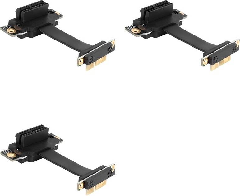 Cavo Riser PCIe X1 Dual 90 Gradi Angolo Retto 5cm
