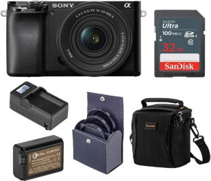 Sony a6100 Sony Alpha A6100 Mirrorless Digital Camera Basic Bundle