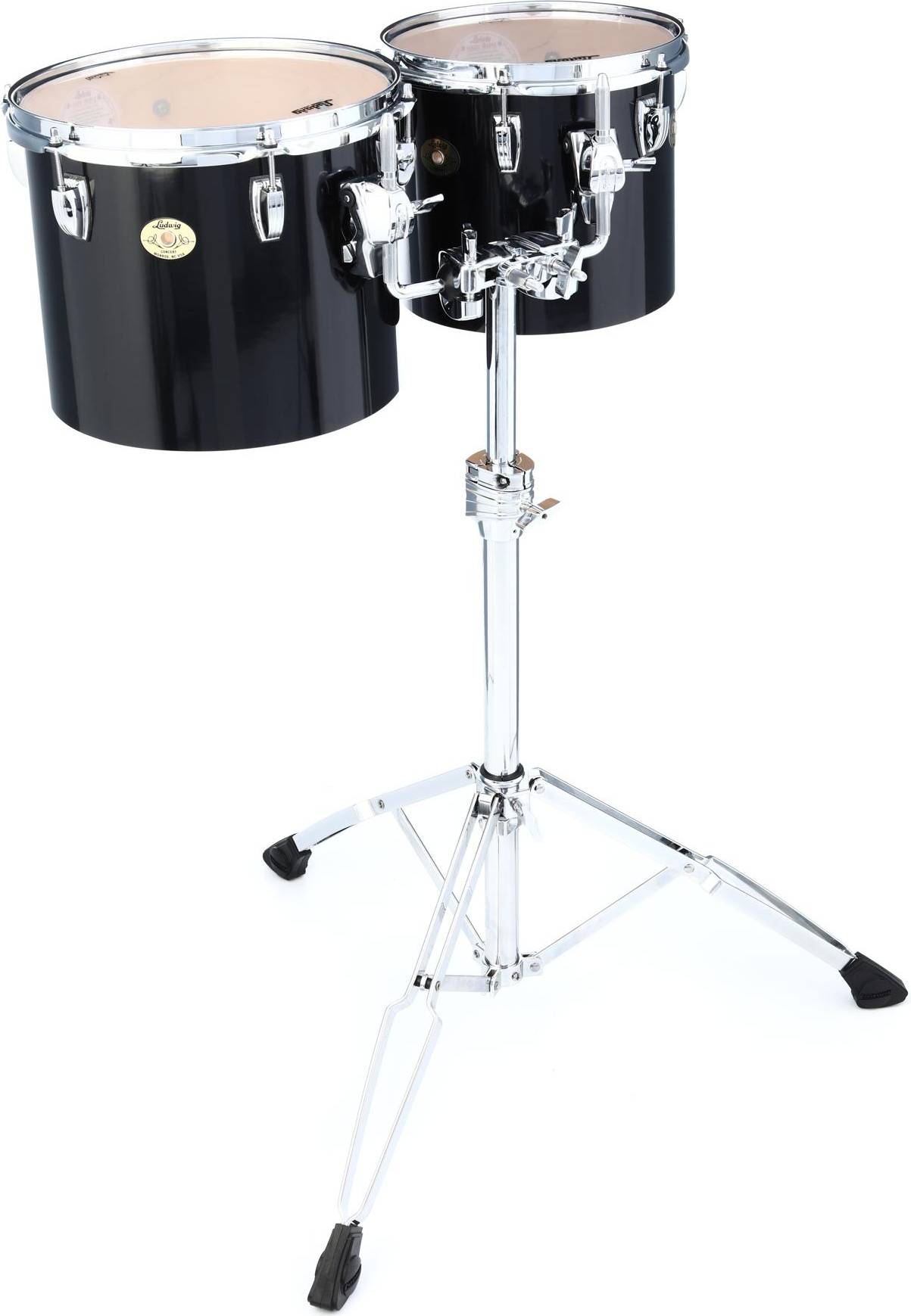 Ludwig Single-Headed Concert Tom Set 10 Inches 12 Inches