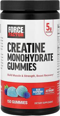 Force Factor Creatine Monohydrate Gummies Blue Raspberry 150 150 pcs