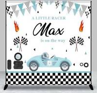 Baby shower backdrop Custom Baby Shower Backdrop Little Racer