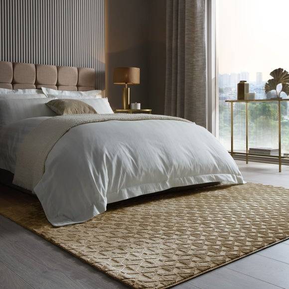 Dunelm Sheen Geometric Luxe Rug