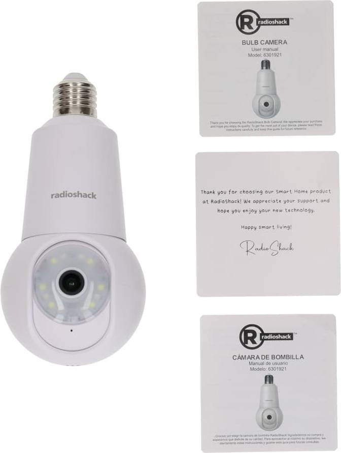 Camera 360° RadioShack Bulb Camera 3MP HD 360° Rotation