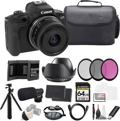 Canon r100 Canon Eos R100 18-45mm Lens Mic Kit