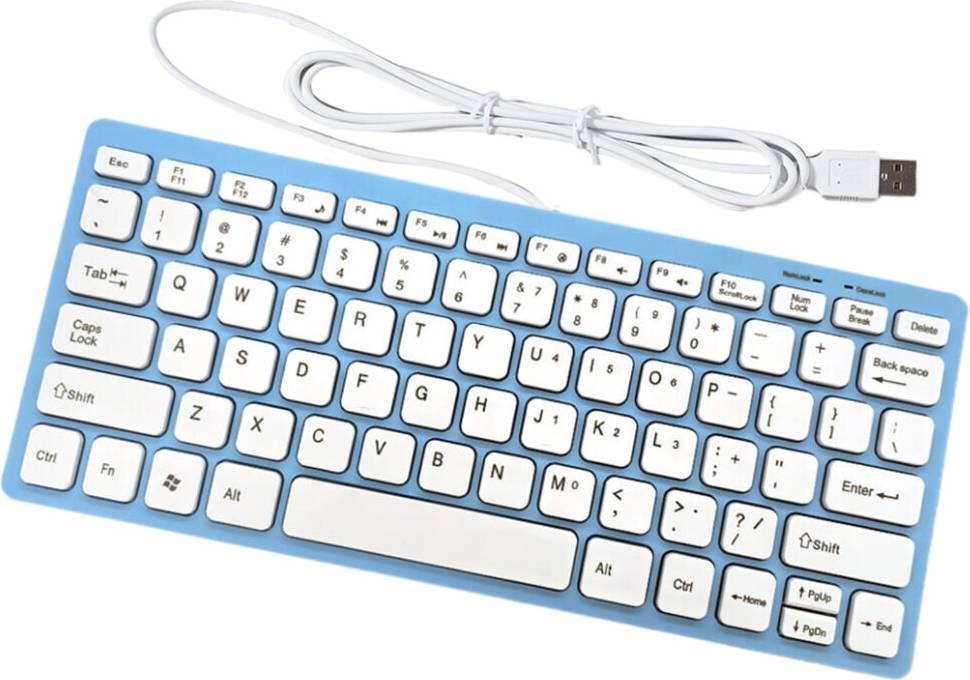 USB Wired Slim Mini Keyboard - 78-Key