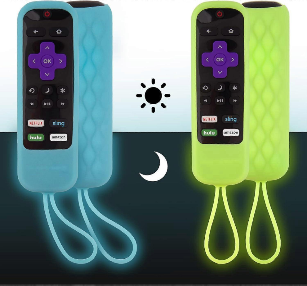 2 Pack Silicone Case for Roku TV Remote