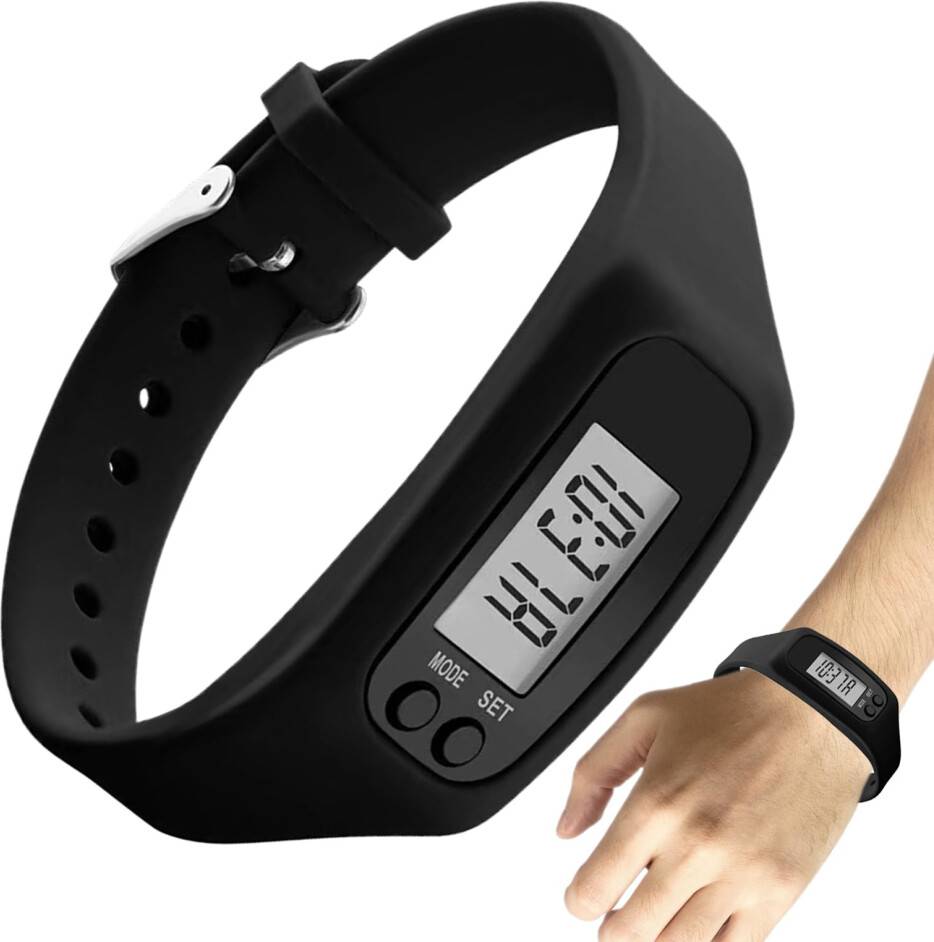 Step Counter Watch Large Screen