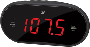 Clock radio GPX Dual Alarm Clock Radio 1.2-In Red LED Display