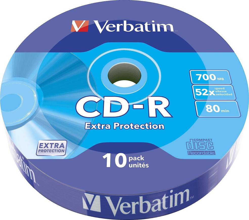 Verbatim CD-R Extra Protection 700MB CD Blanks