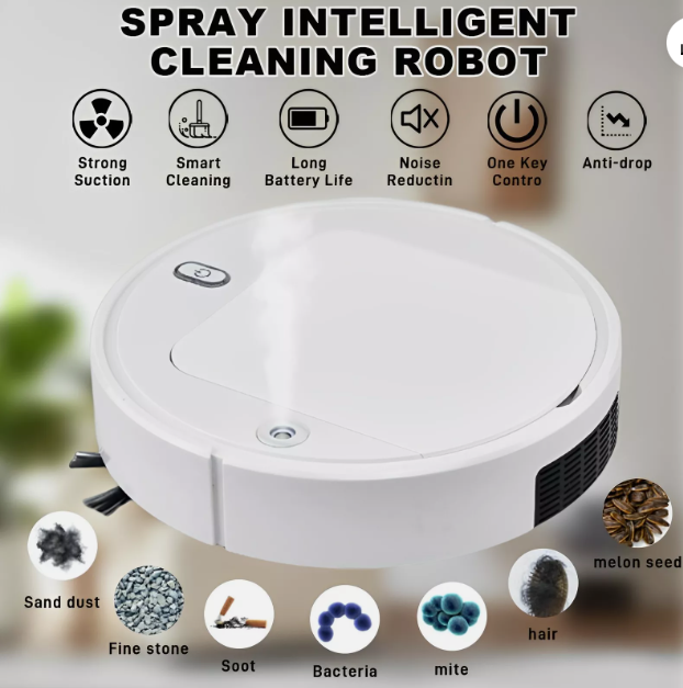 Multifunctional Robot Vacuum Cleaner With Automatic Mopping