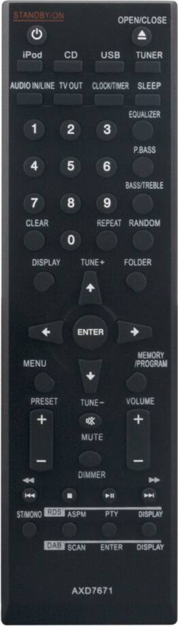 AXD7671 Infrared Remote Control