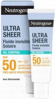 Ultra Sheer Invisible Fluid Sunscreen Oil Control SPF50+