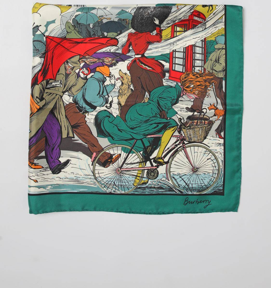Burberry Raining Cats Dogs Scarf