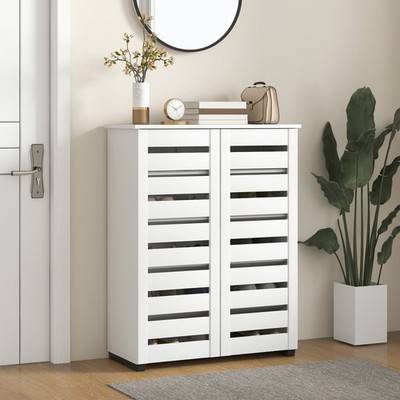 Homcom Narrow 5-Tier Slim Cabinet Shoe Rack