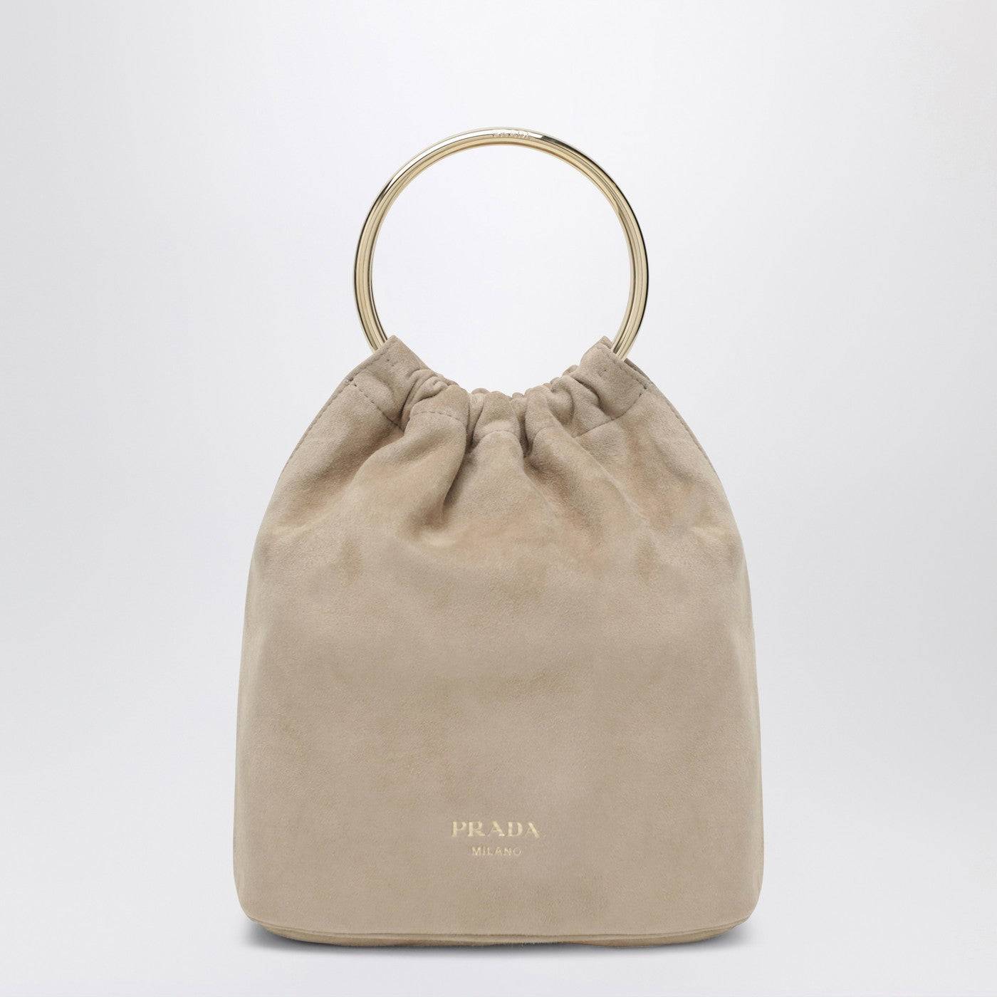 Prada Mini Bucket Bag Desert Suede