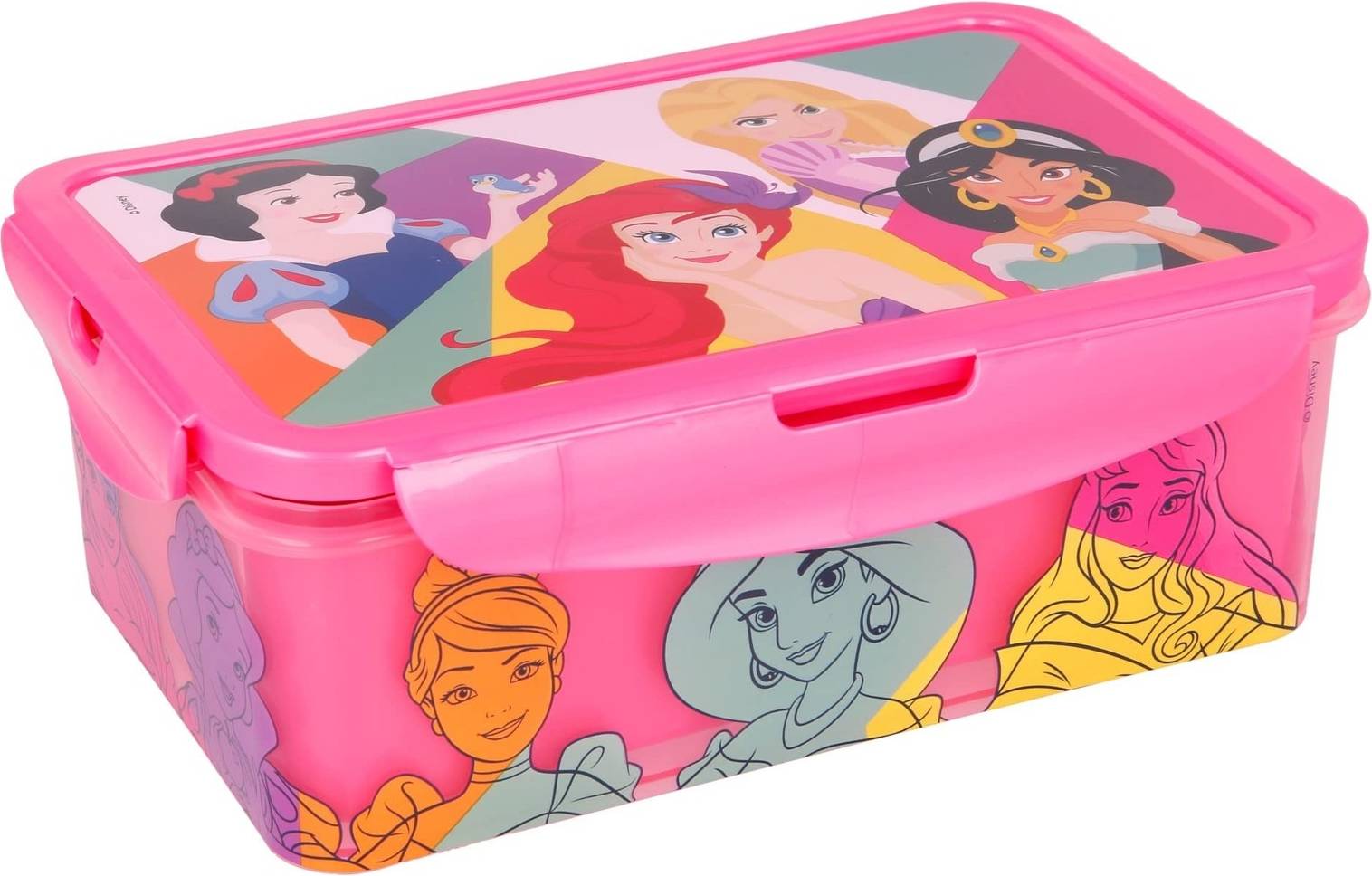 Princess Kids Rectangular Lunch Bento Food Box Container