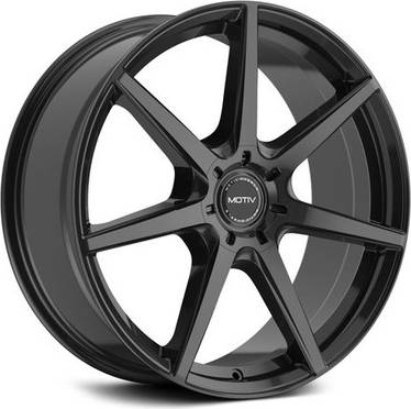 Motiv 432b Rigor Wheel 17x7.5 Black Single Rim
