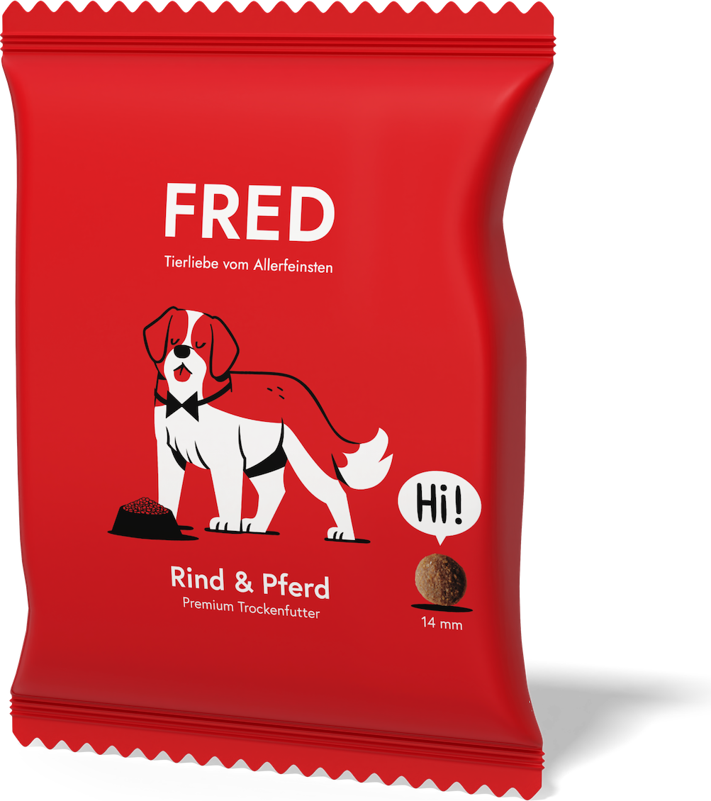 Premium Trockenfutter Rind Pferd 50g