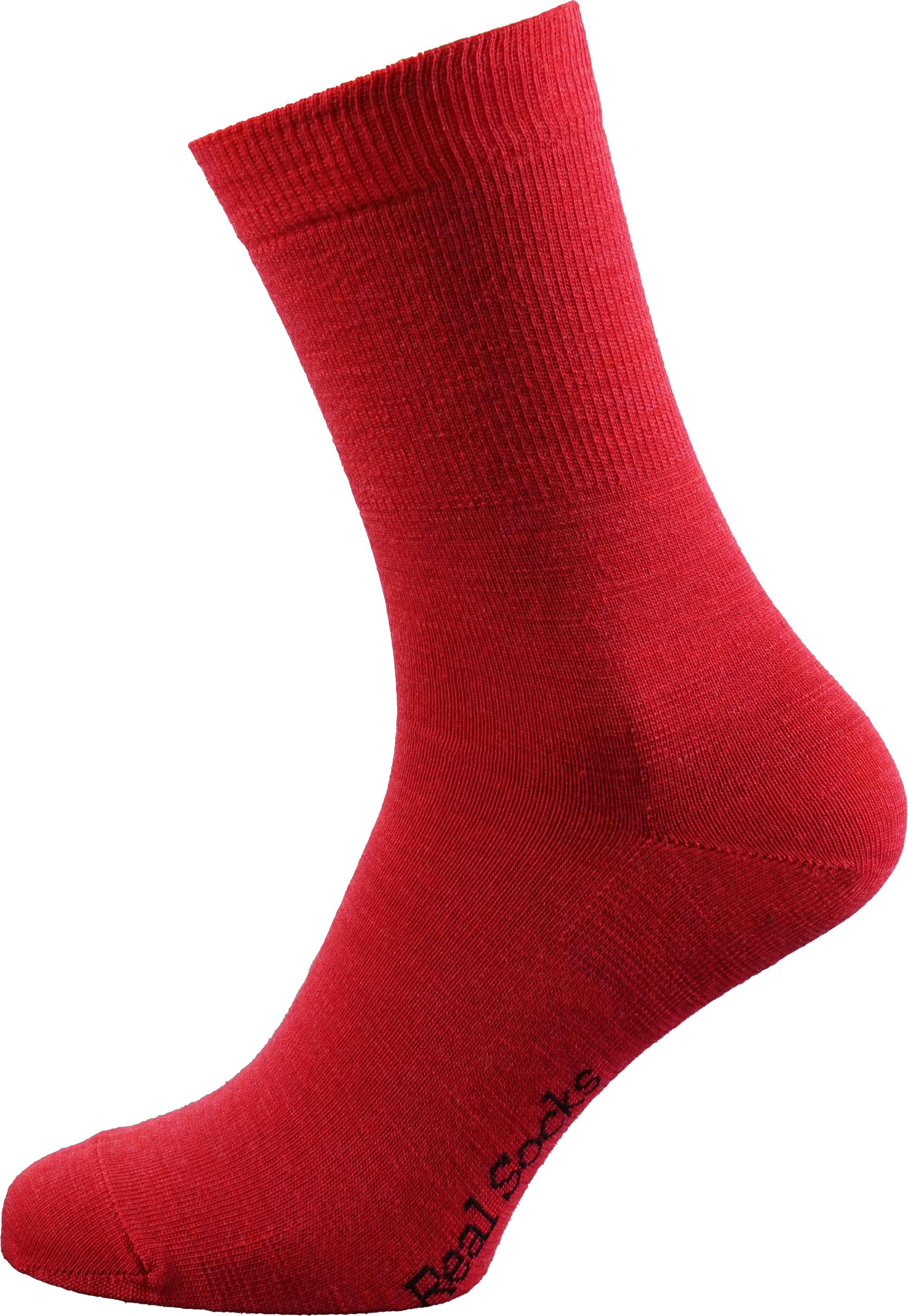 Real Socks Basic Red