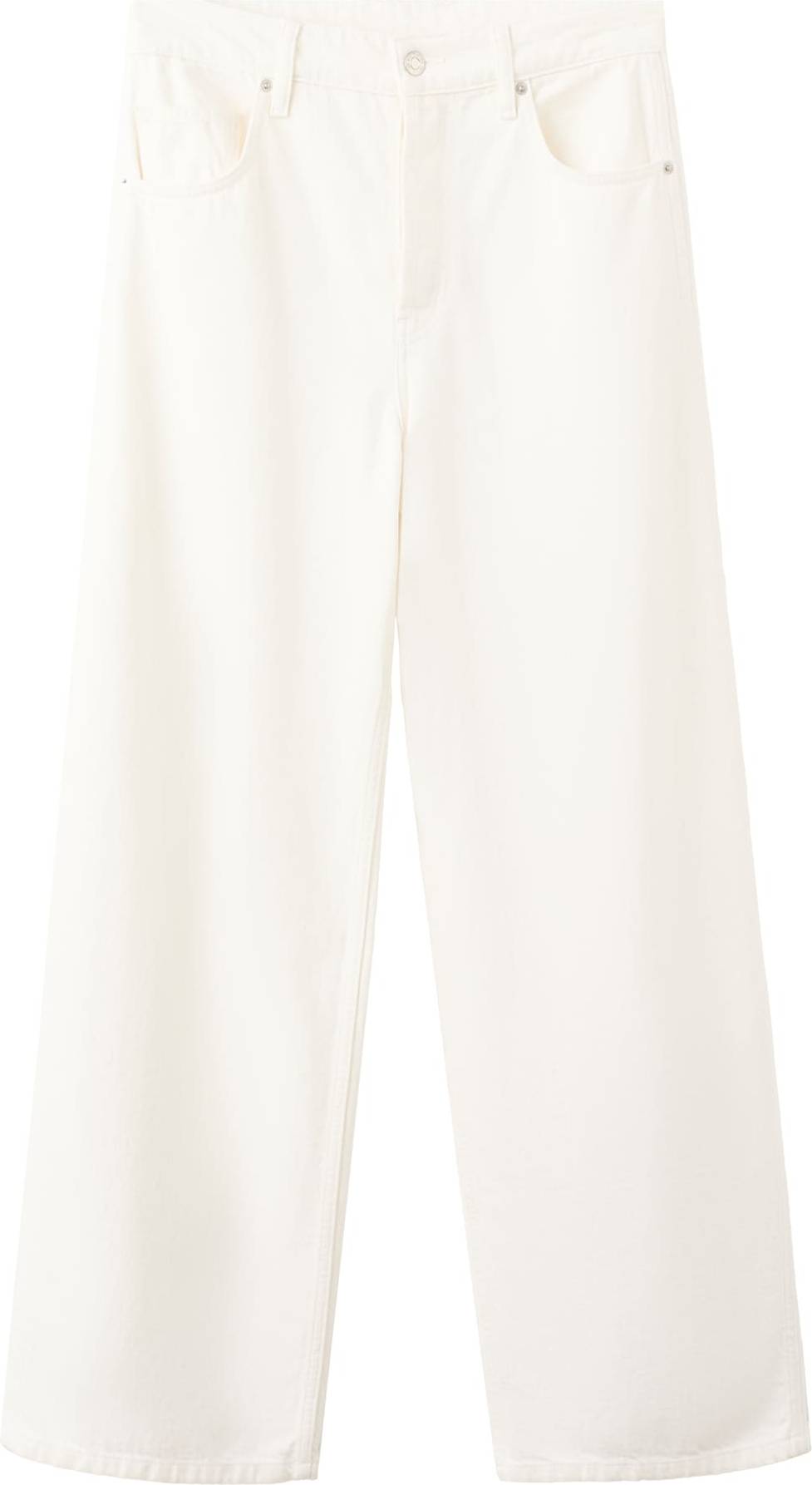 Mango High-Rise Balloon Jeans - White