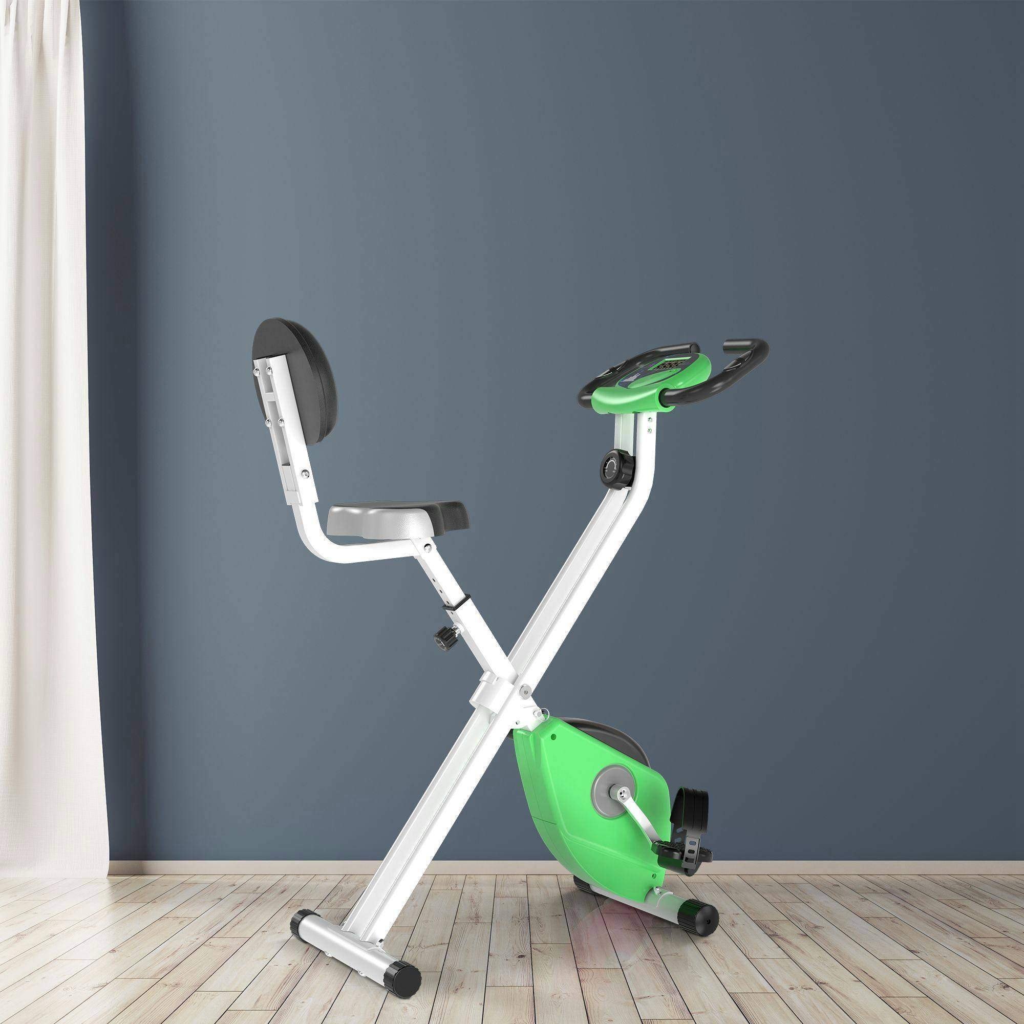 Homcom Foldable Adjustable LCD Exercise Bike