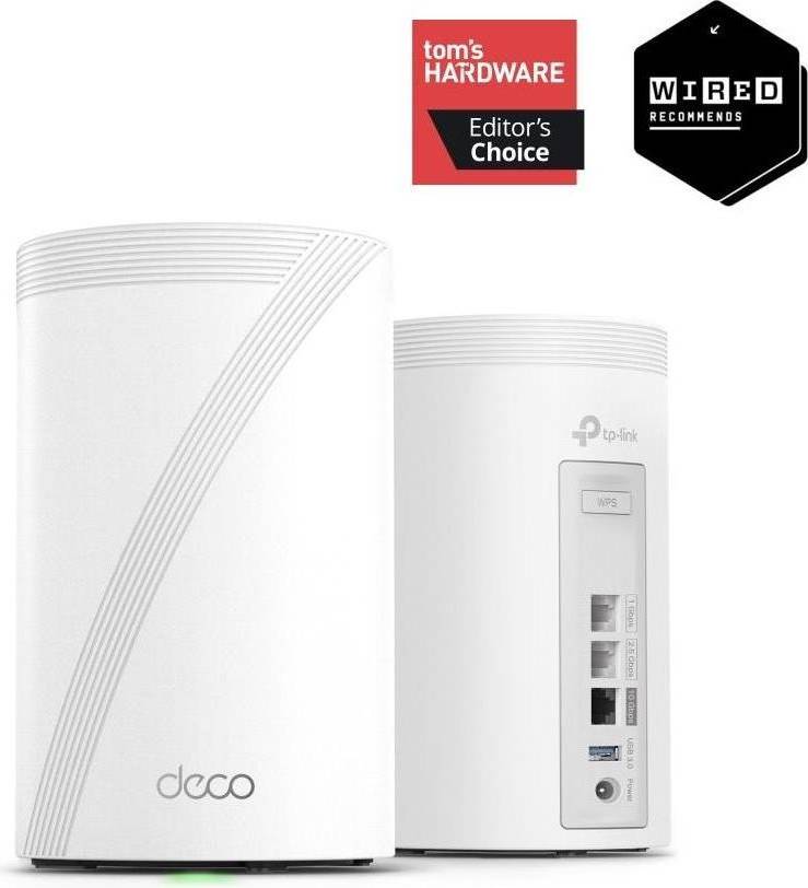 Tp link deco wifi 7 TP-Link Wifi7 Home Mesh Deco BE68 Router 2-Pack