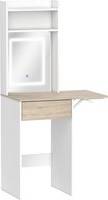 Homcom Small Vanity Desk with Mirror and LED Lights Dressing Table