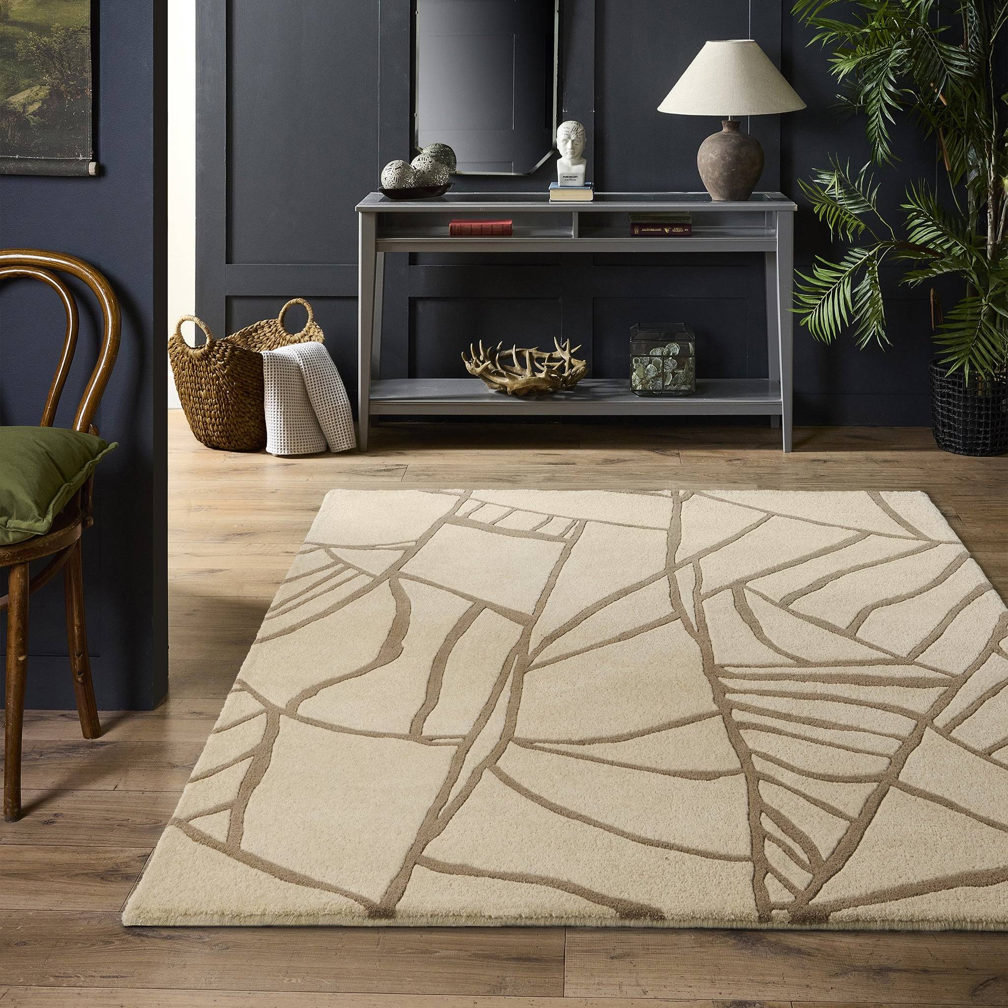 Hug Rug Kintsugi Cream 200x290 Cream Beige