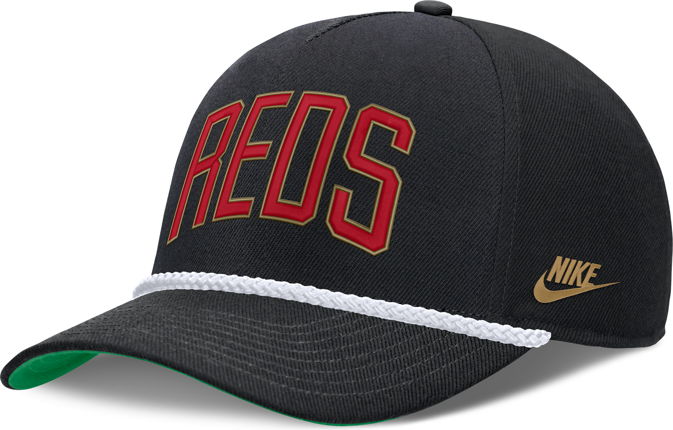 Nike Black Cincinnati Reds Cooperstown Collection Rise Adjustable Hat
