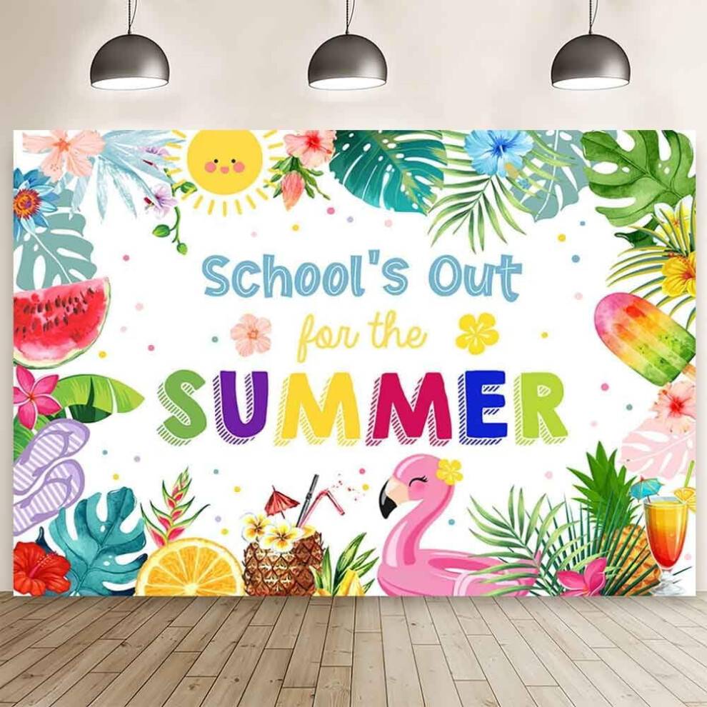 Tropical Hello Summer Backdrop